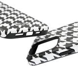 Black and White Houndstooth Case