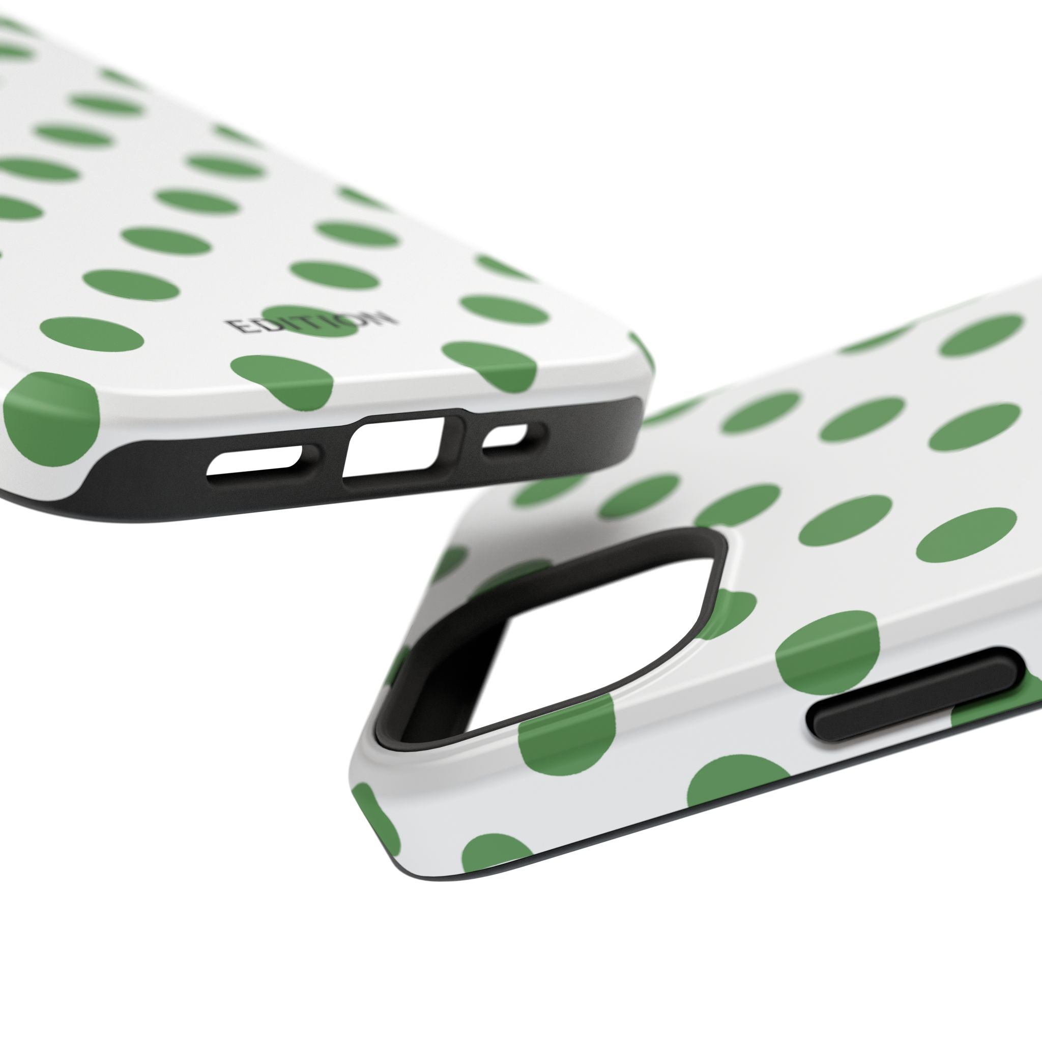 Green and White Polka Dot Case