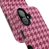 Raspberry Sorbet Houndstooth Case