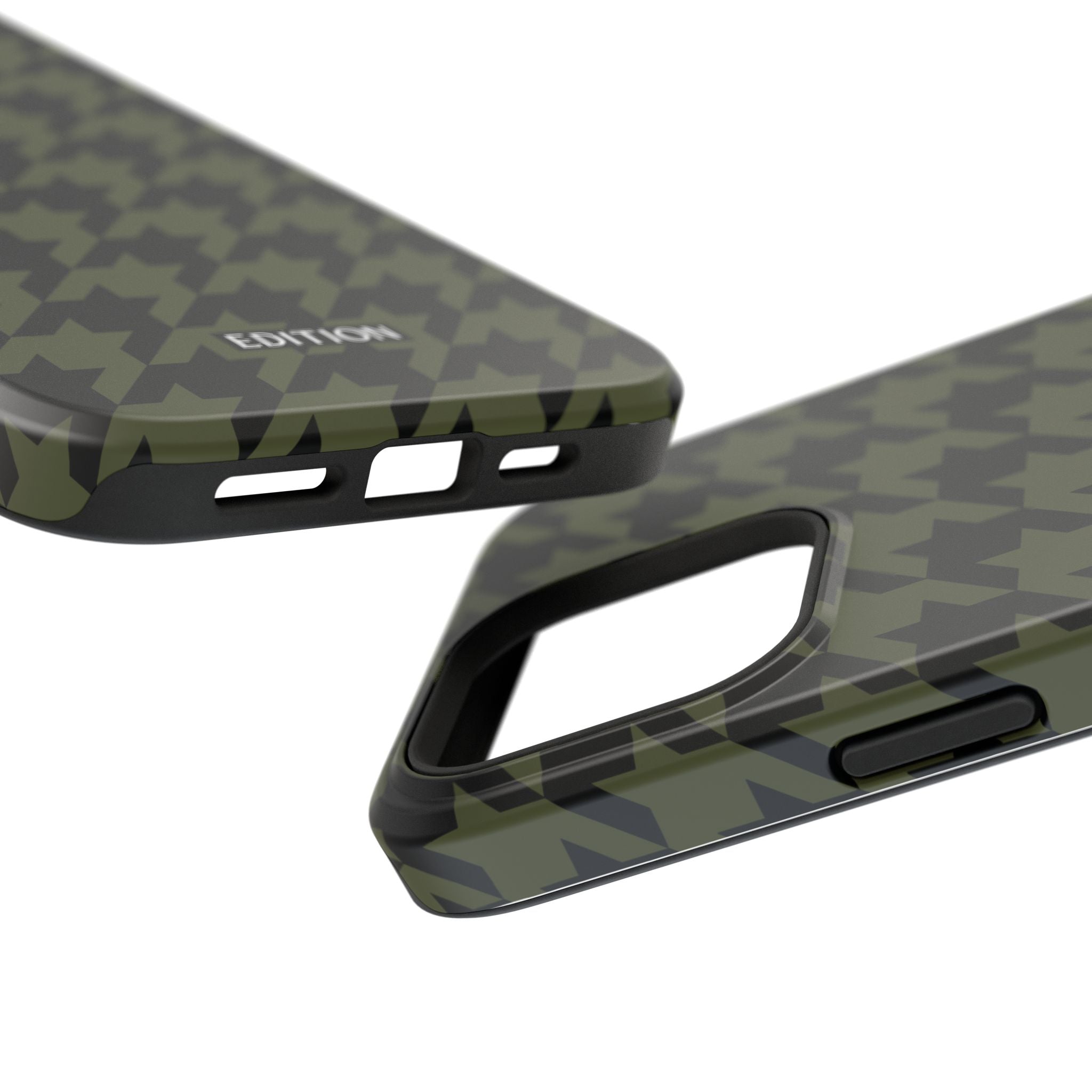 Army Green Houndstooth Case