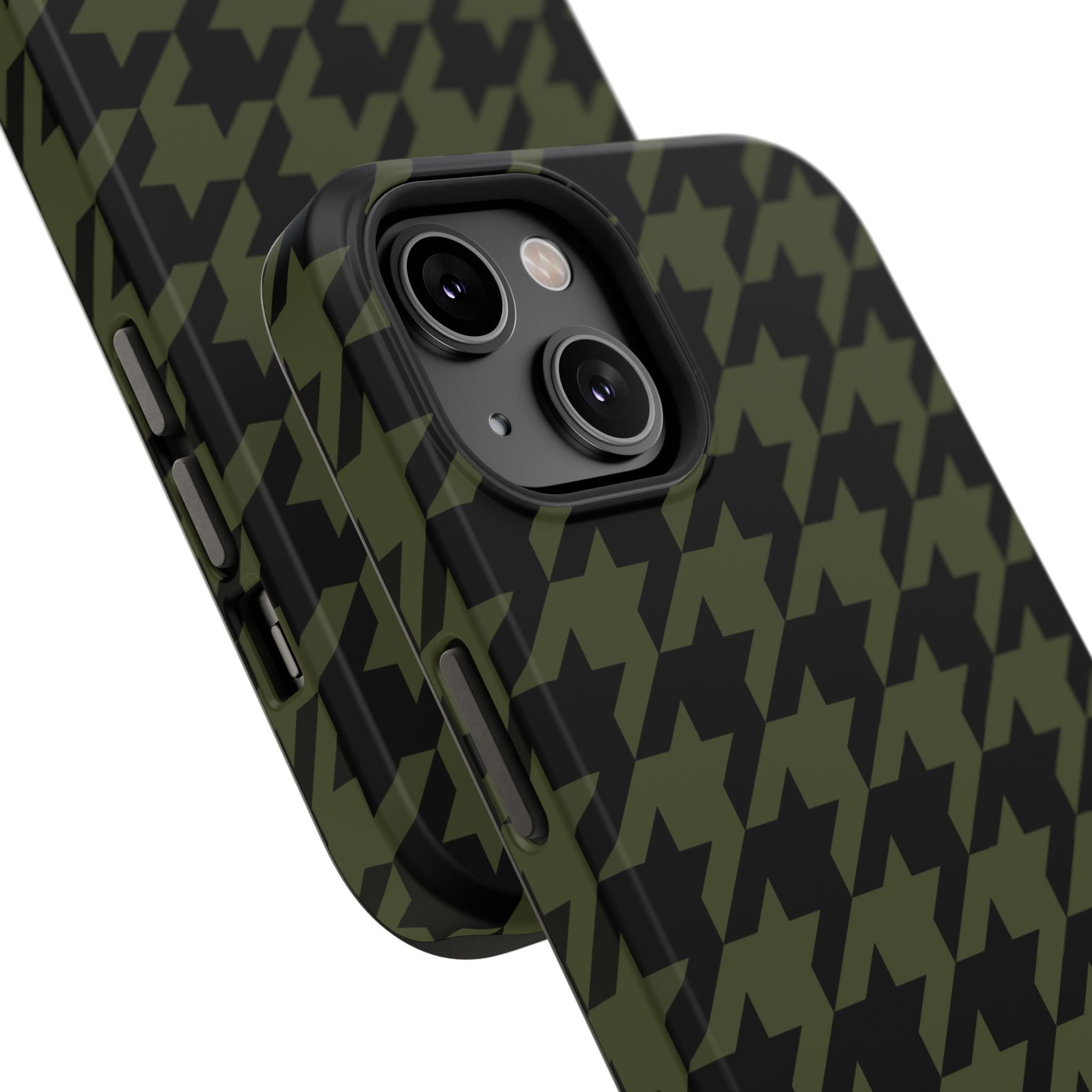 Army Green Houndstooth Case