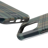 Green and Blue Plaid Case