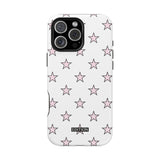 Pink and White Star Case