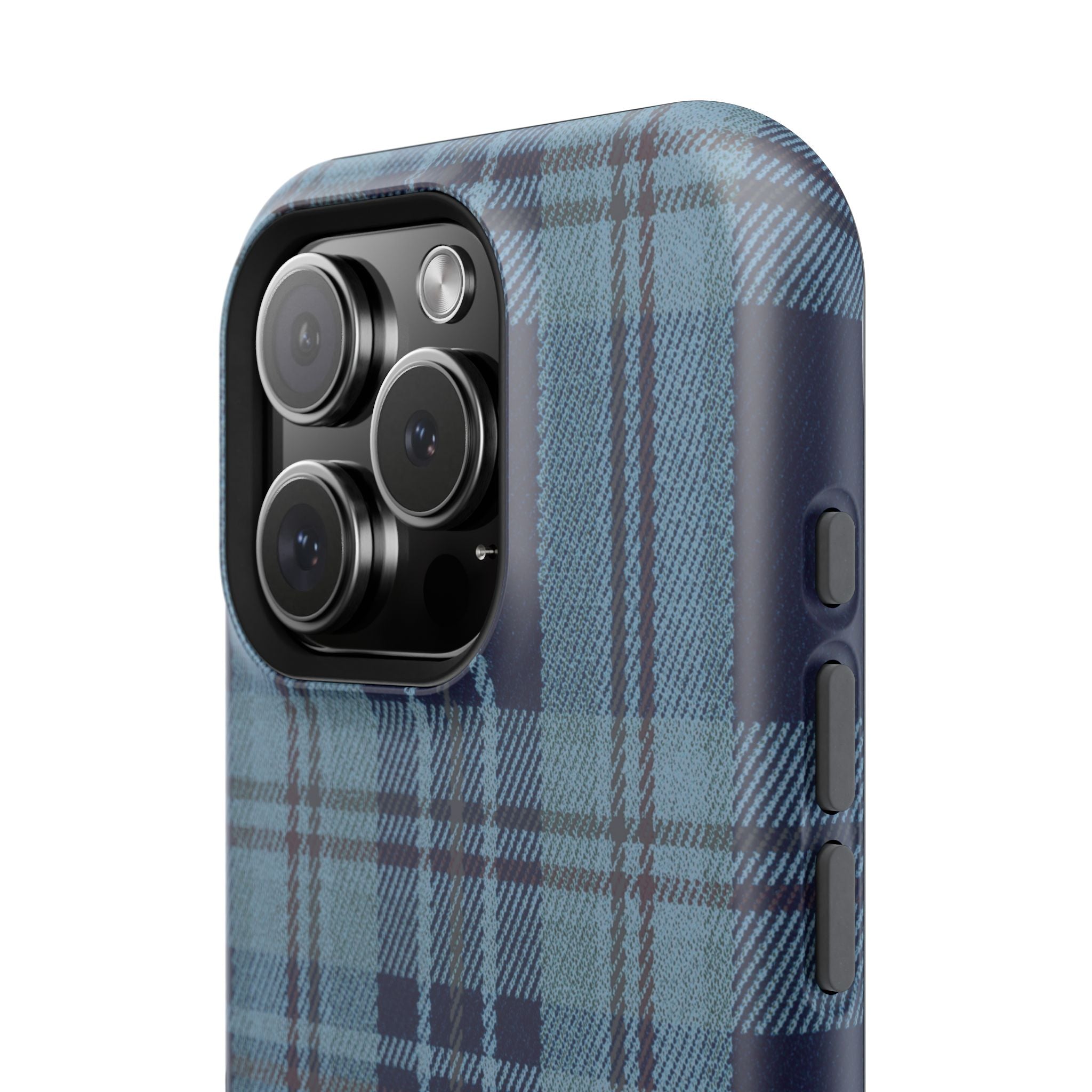 Navy Plaid Case
