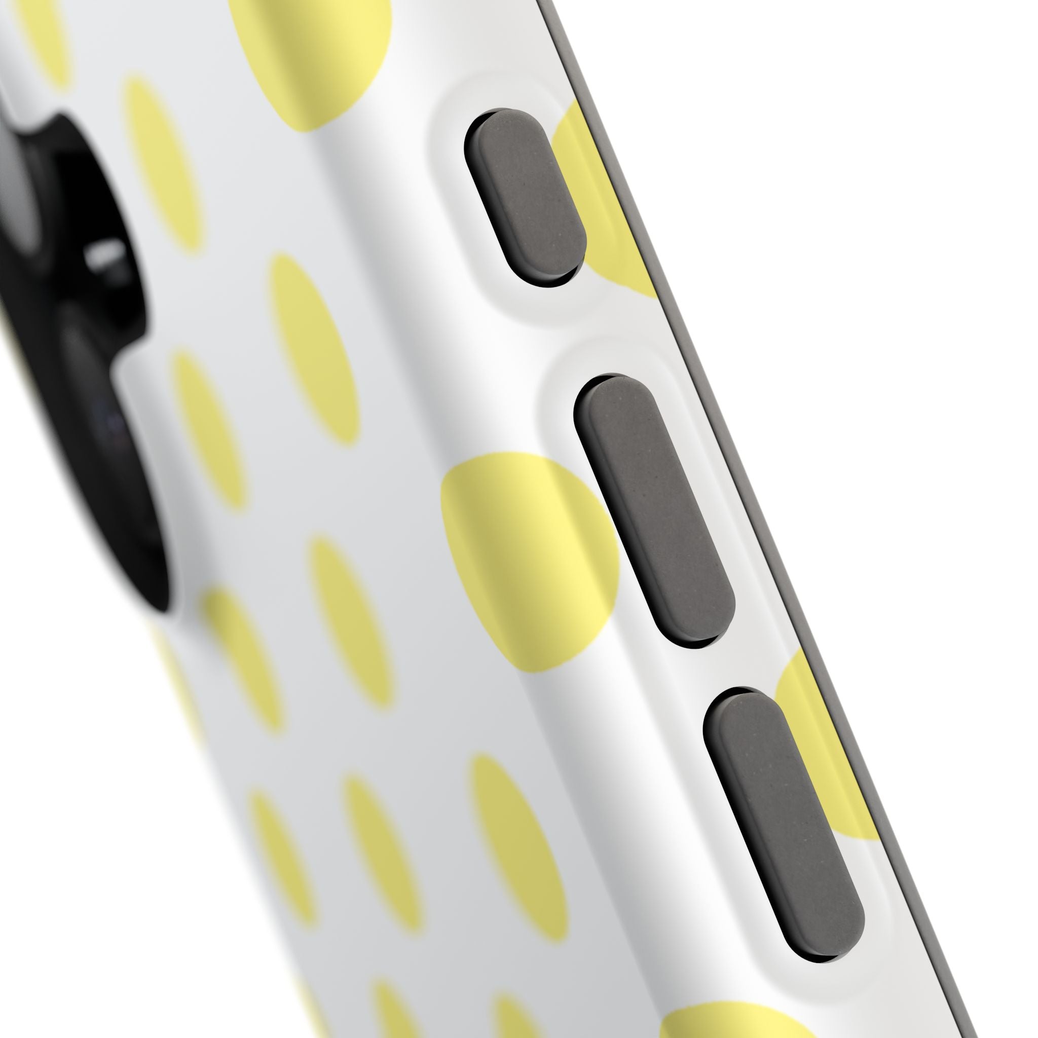 Yellow and White Polka Dot Case