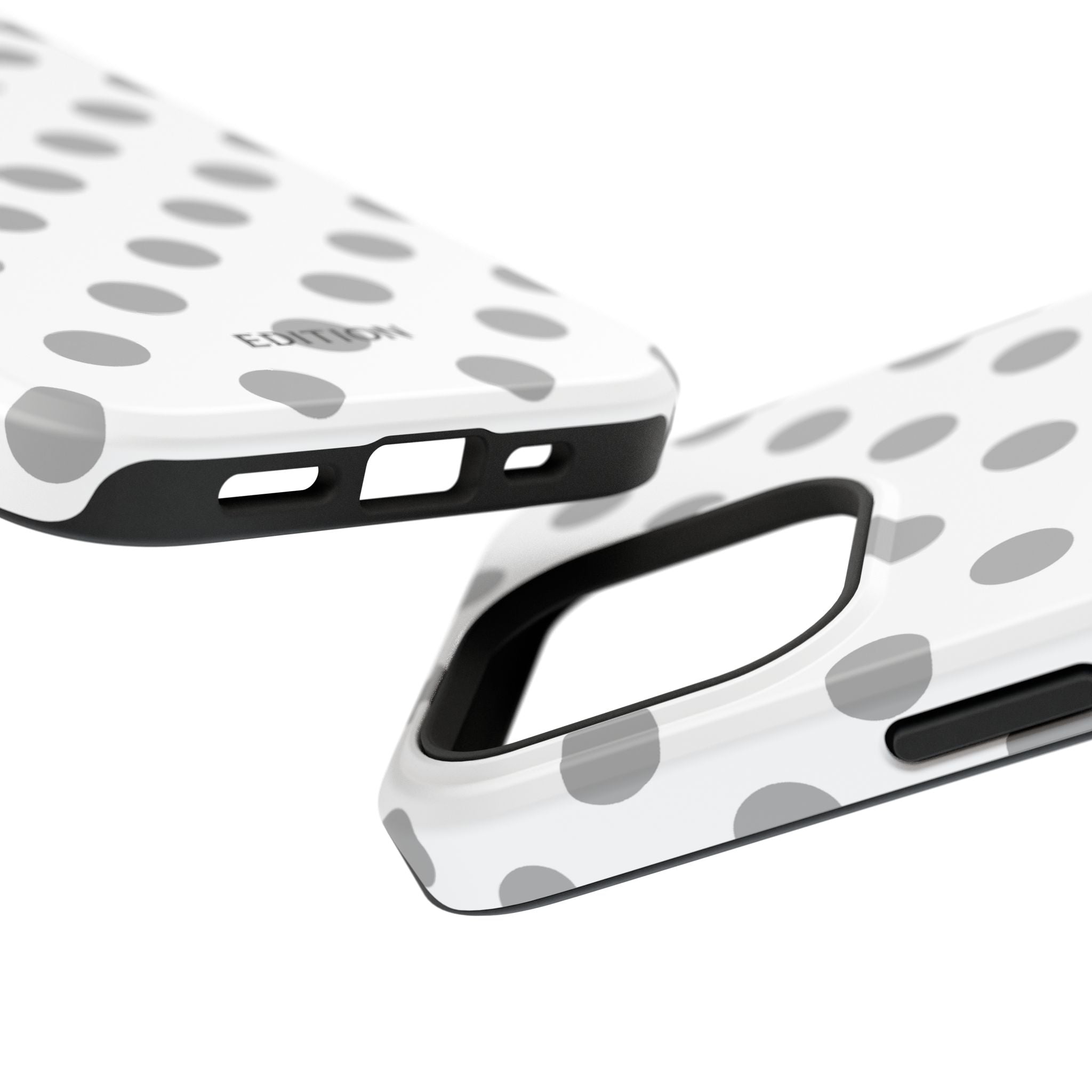 Grey and White Polka Dot Case