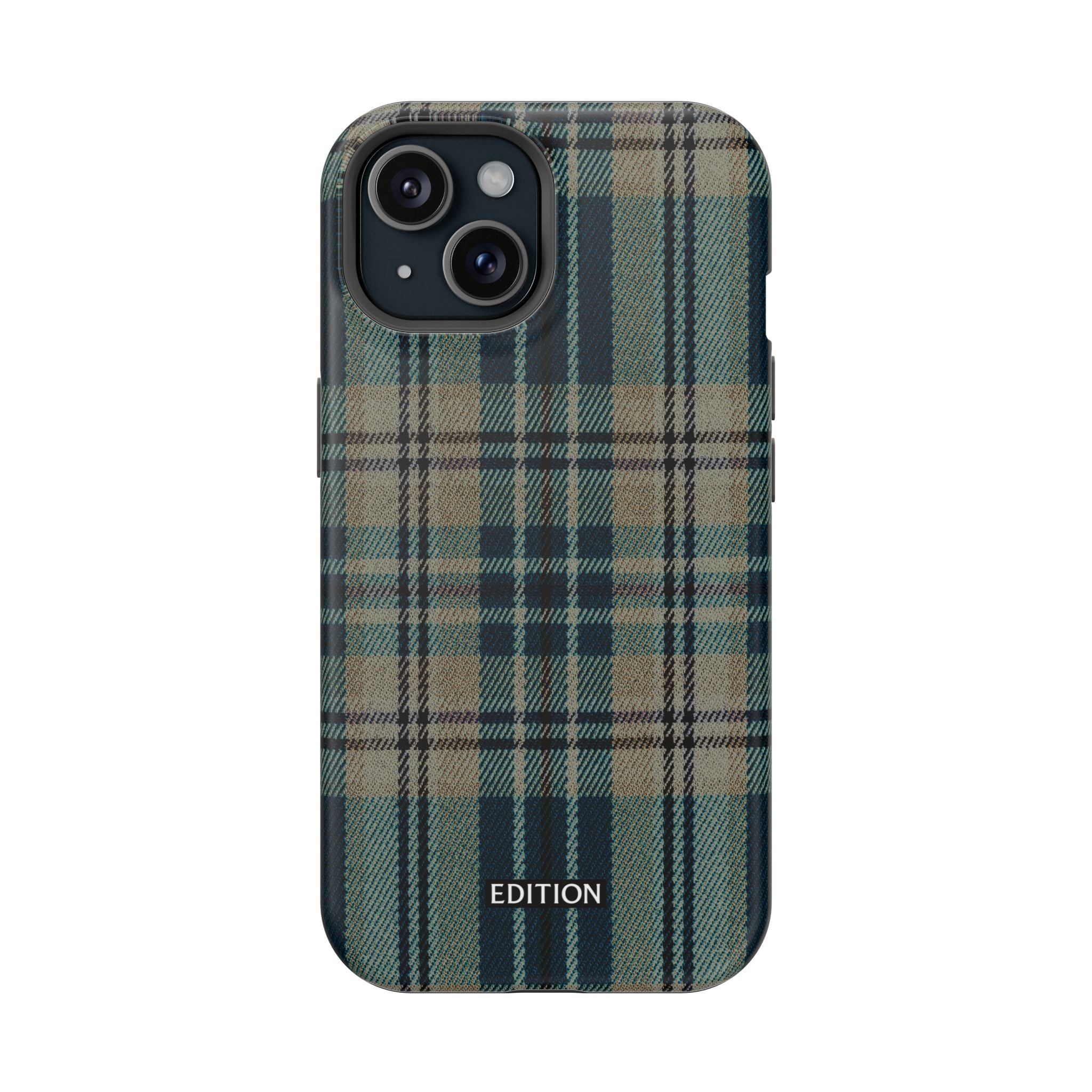 Green and Blue Plaid Case