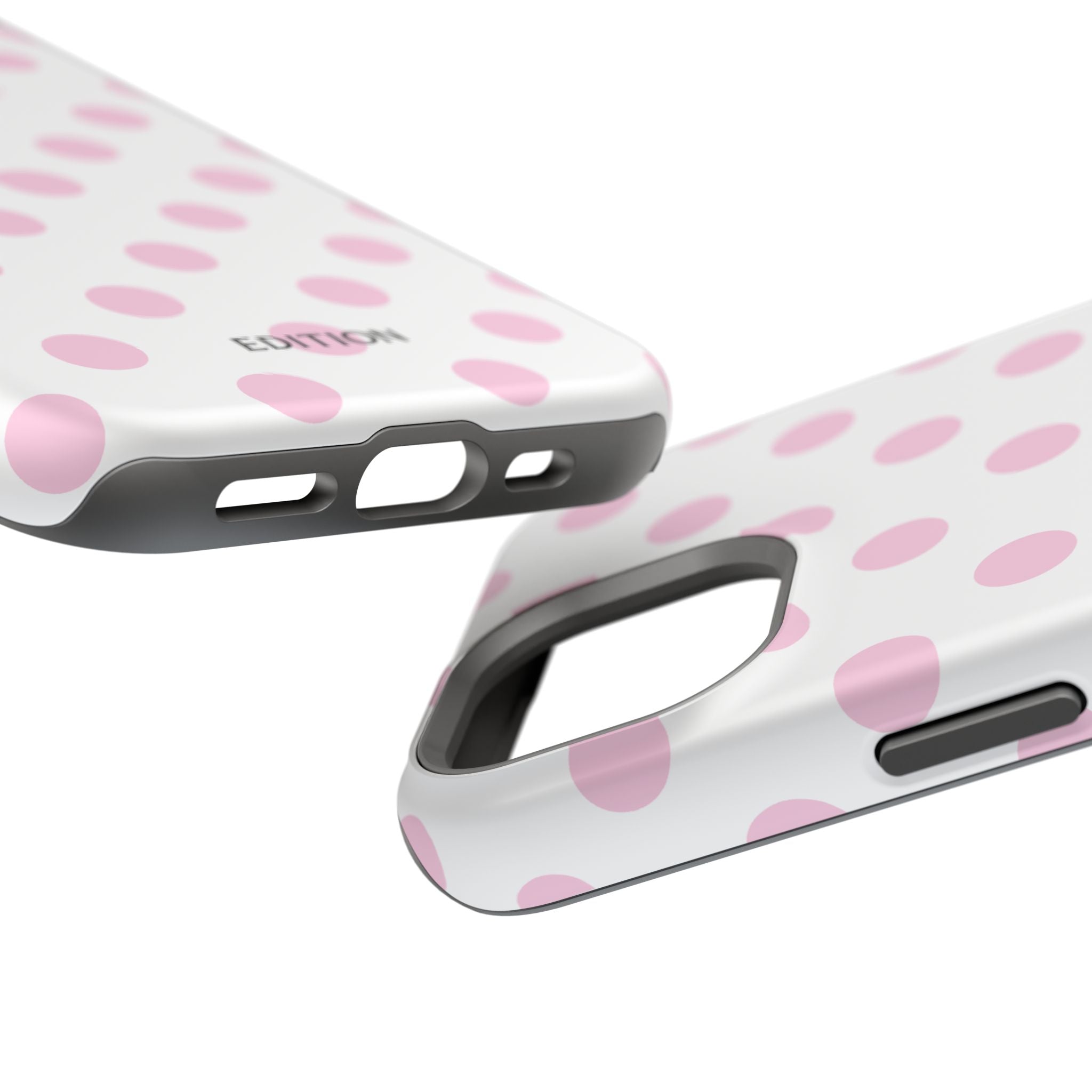 Pink and White Polka Dot Case