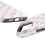 Pink and White Polka Dot Case