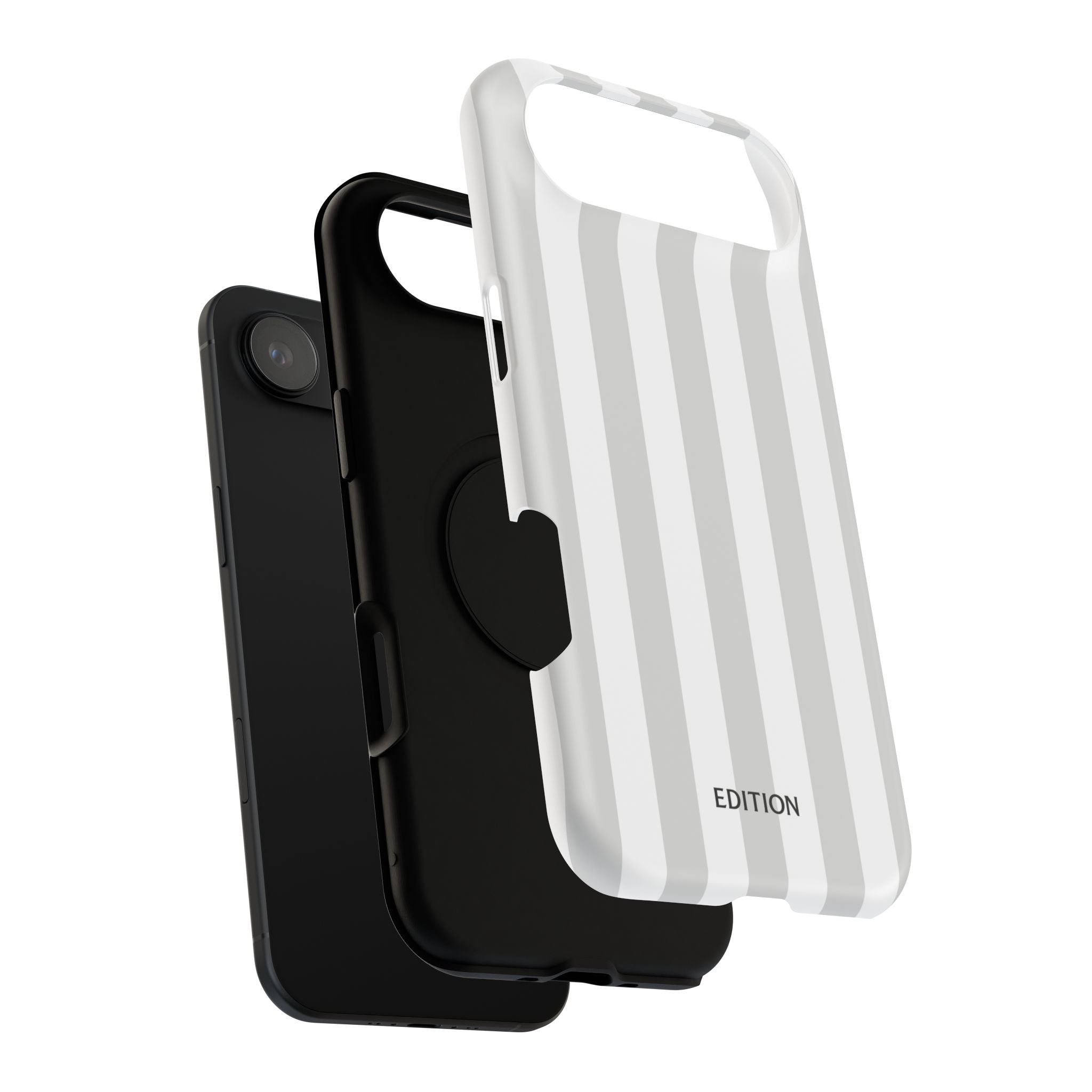 Grey Beach Stripe Case