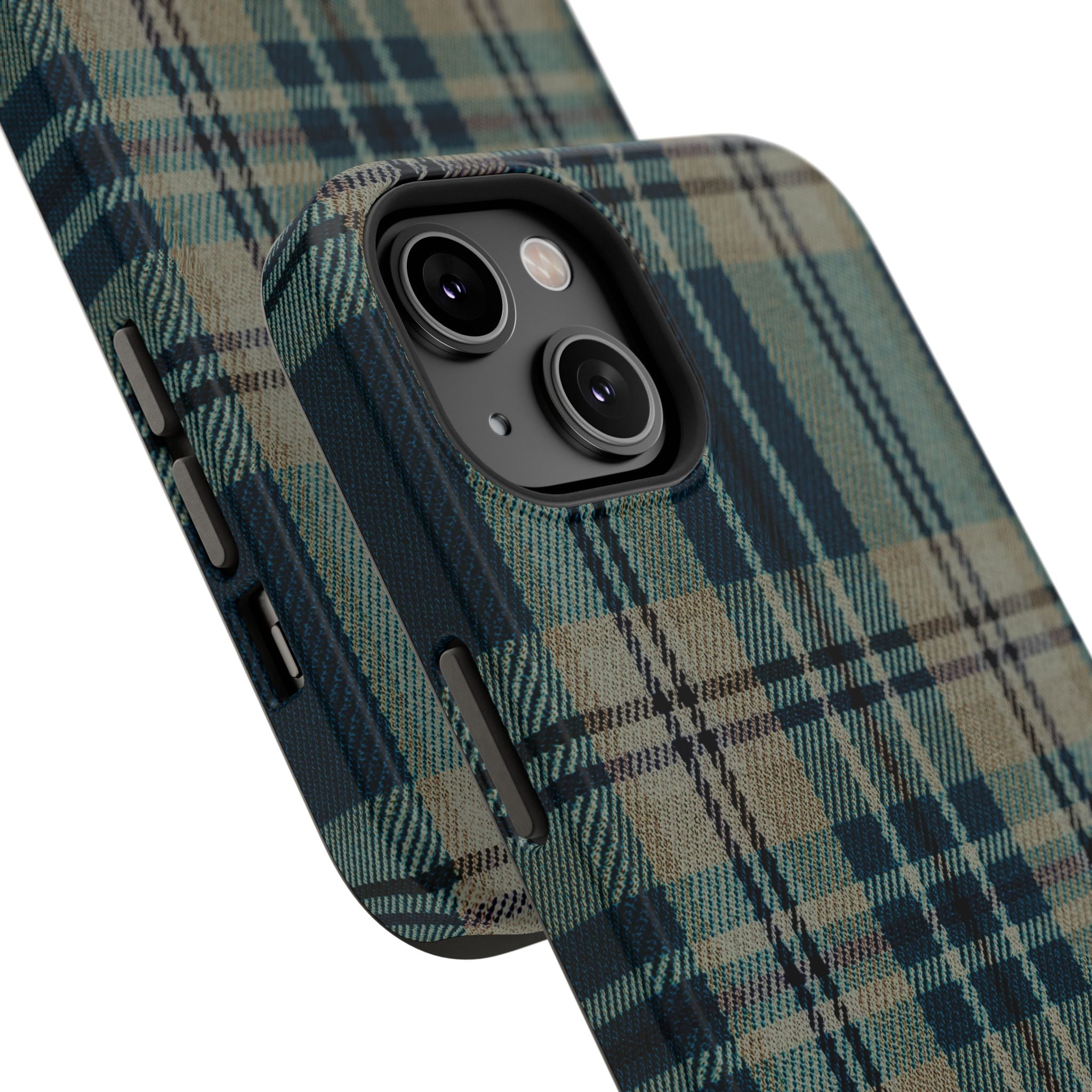Green and Blue Plaid Case