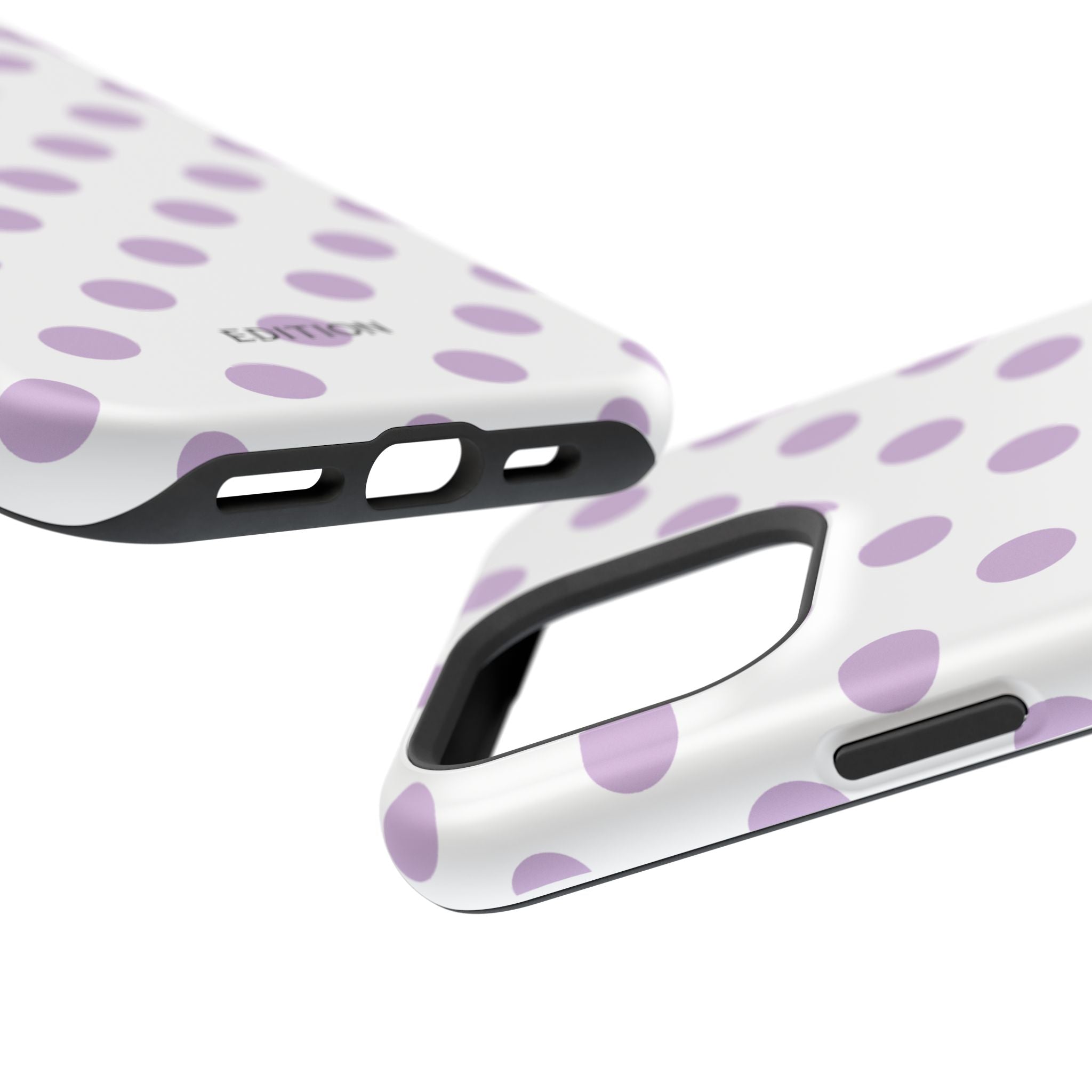 Purple and White Polka Dot Case