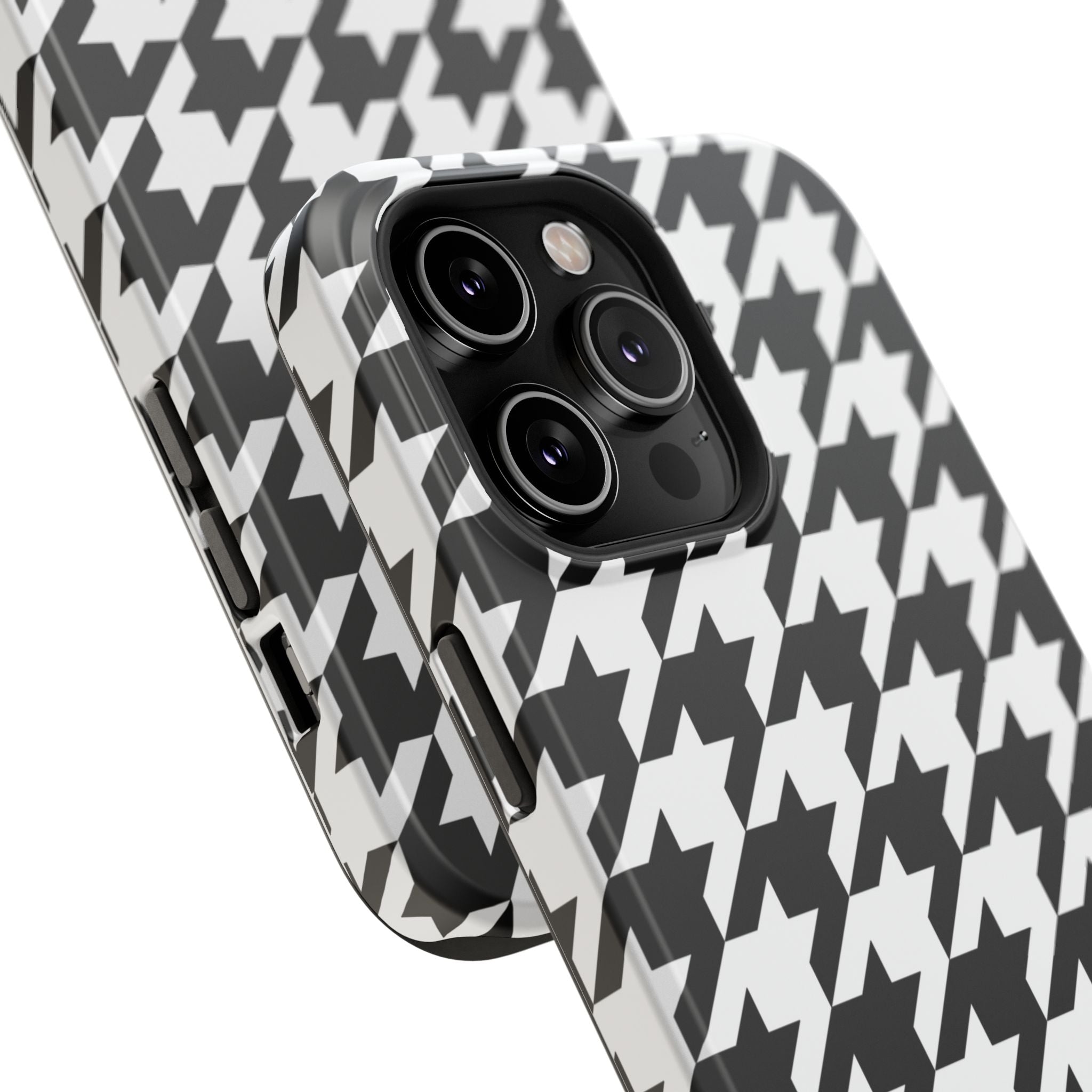 Black and White Houndstooth Case