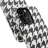 Black and White Houndstooth Case