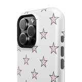 Pink and White Star Case