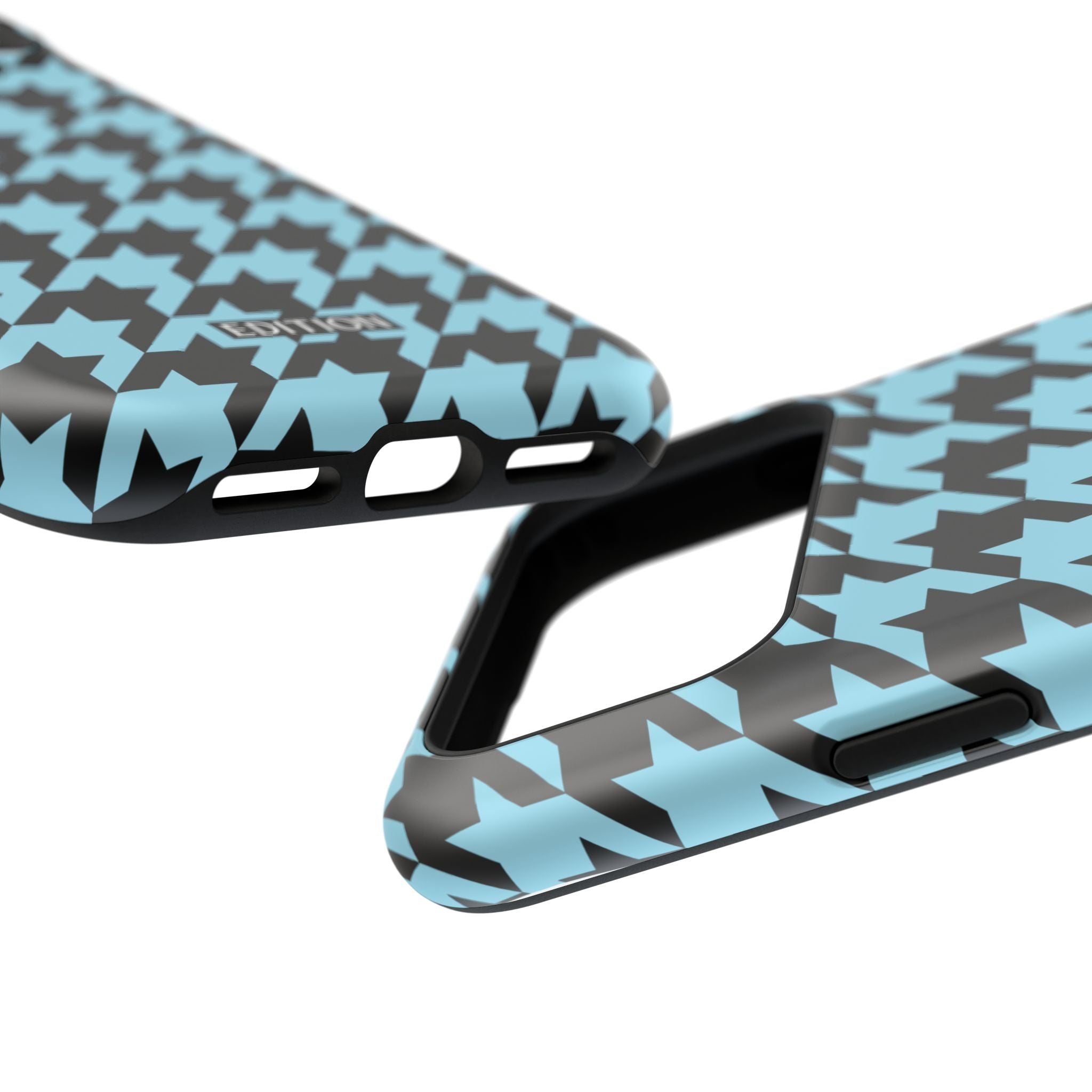 Baby Blue Houndstooth Case