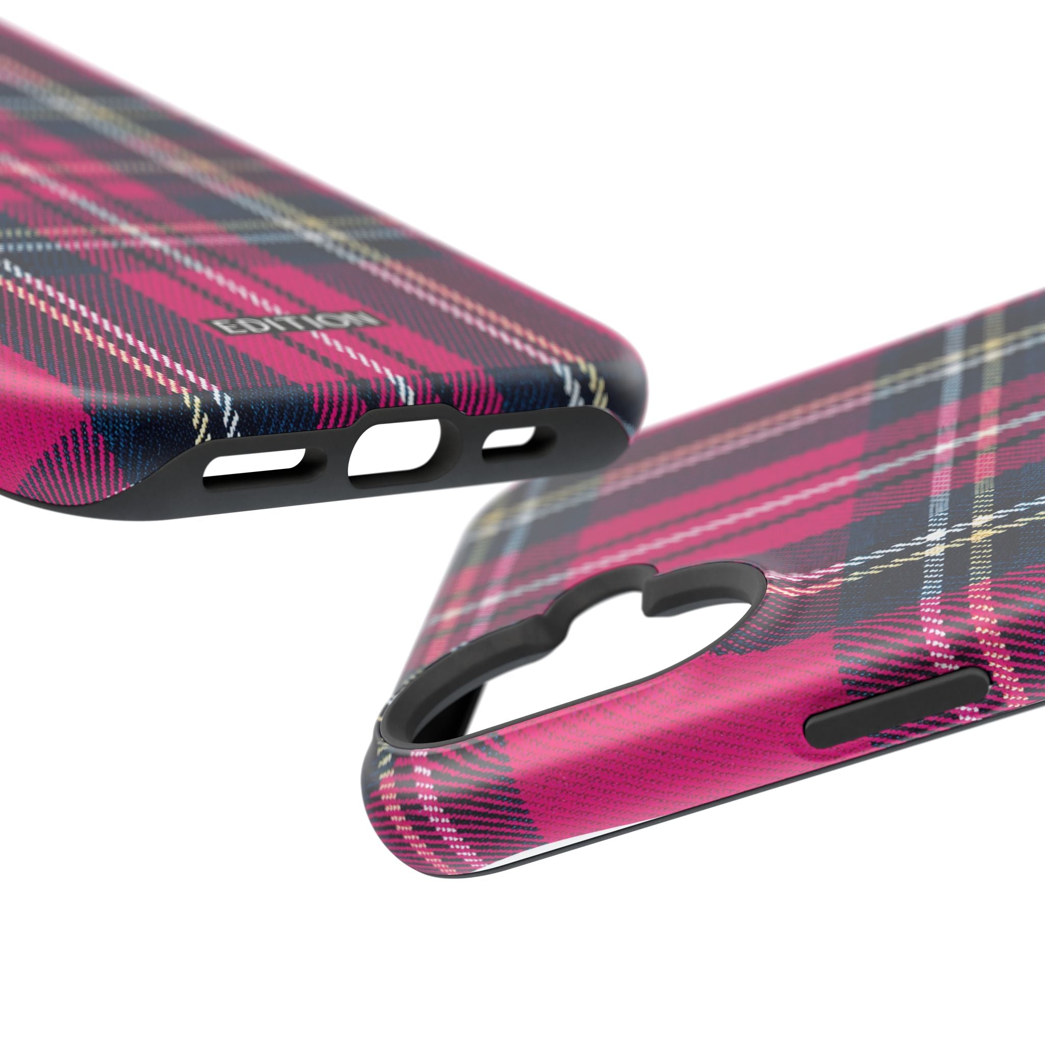 Hot Pink and Navy Plaid Case