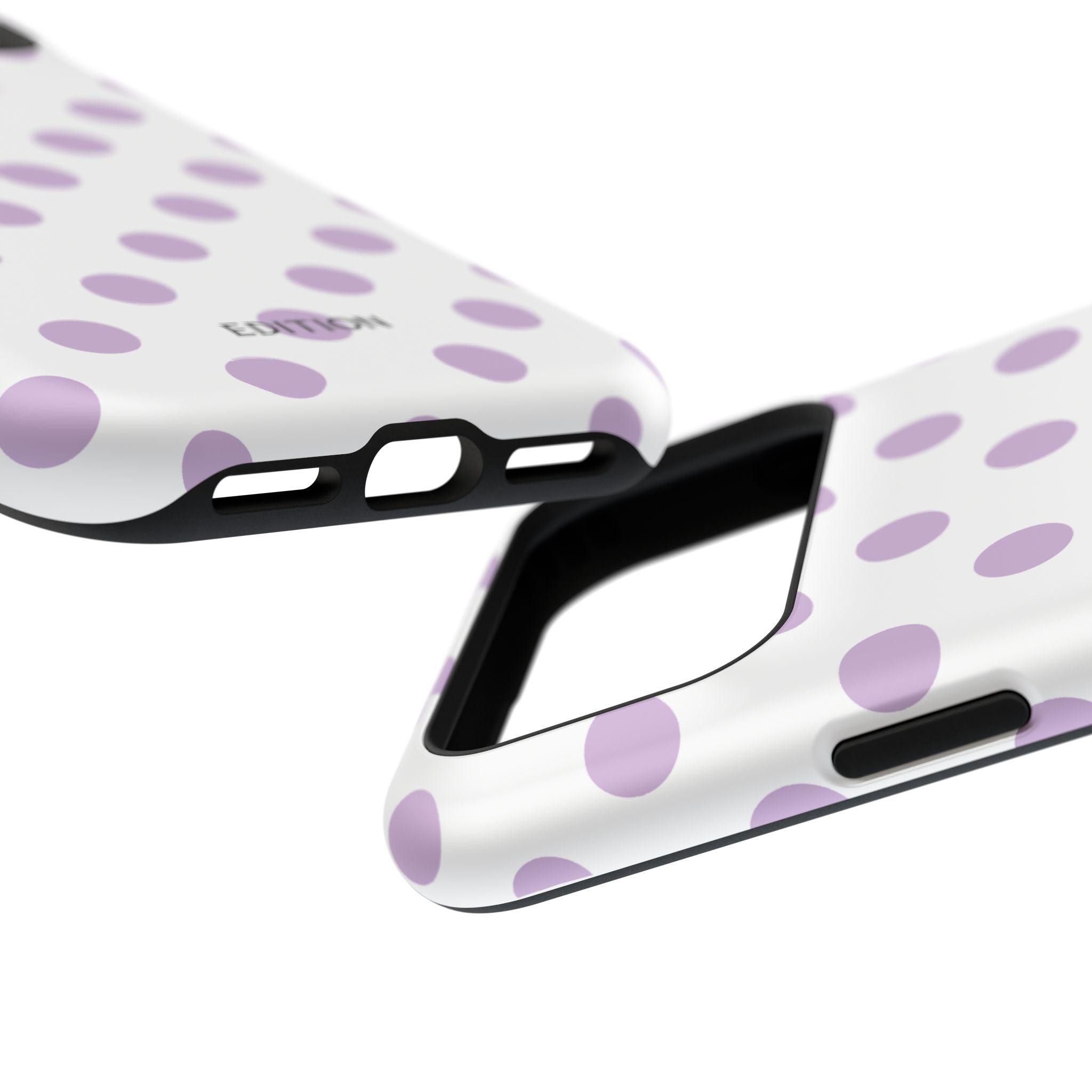 Purple and White Polka Dot Case