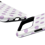Purple and White Polka Dot Case