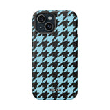Baby Blue Houndstooth Case