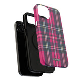 Hot Pink and Navy Plaid Case