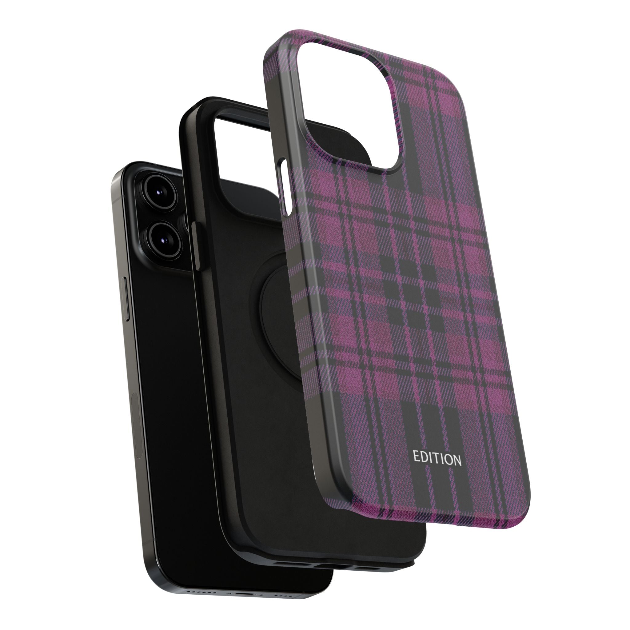 Black and Pink Plaid Case
