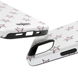 Pink and White Star Case