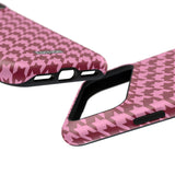 Raspberry Sorbet Houndstooth Case