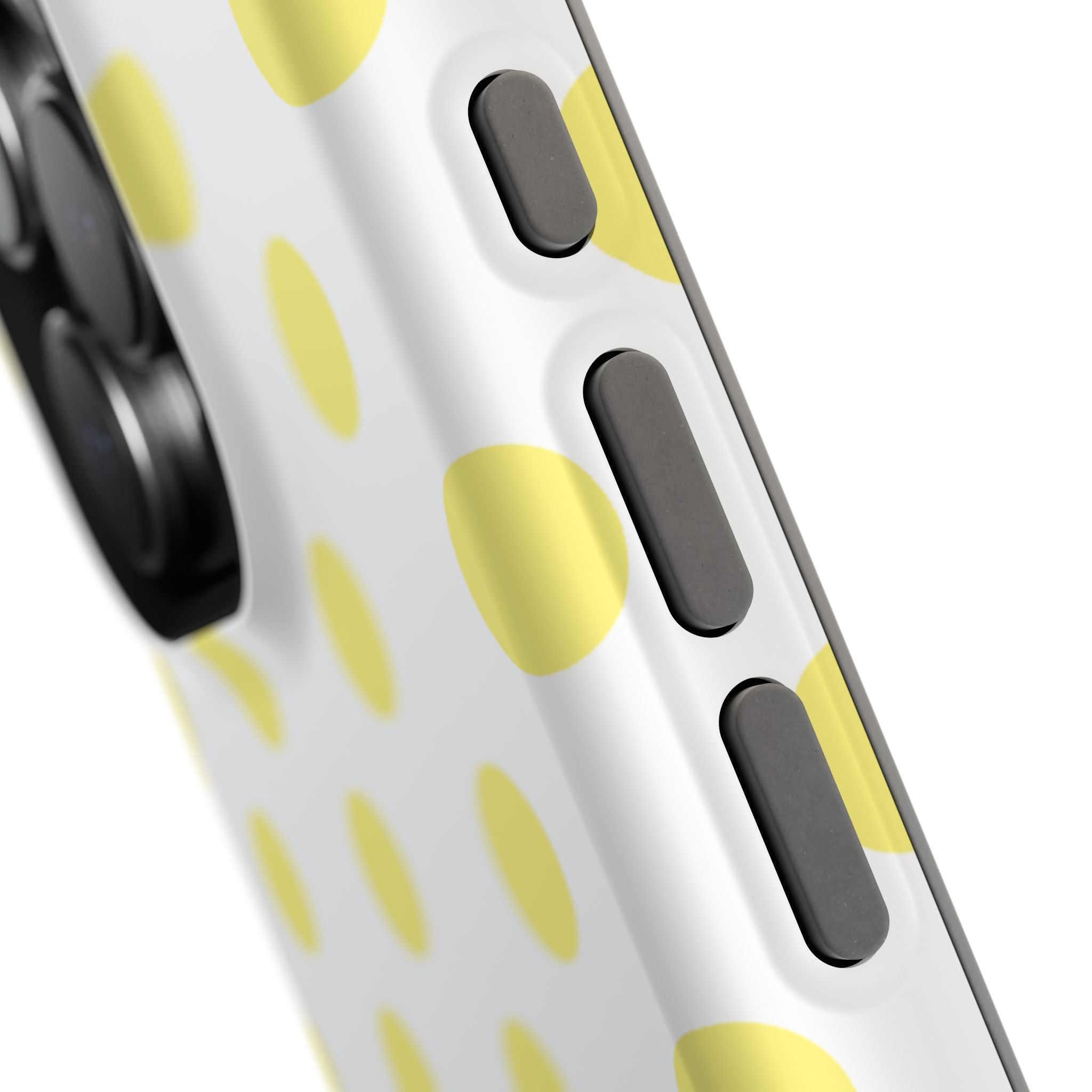 Yellow and White Polka Dot Case