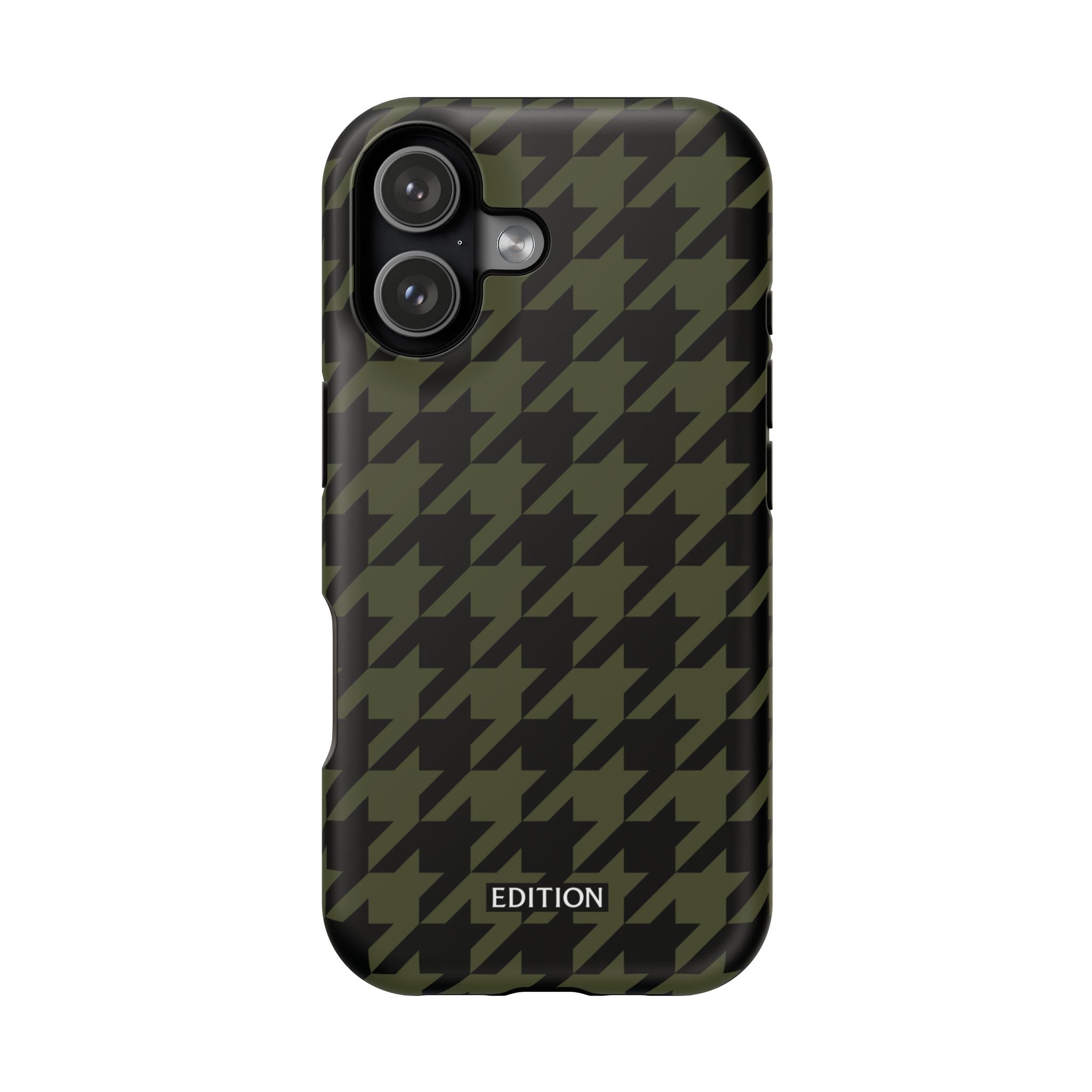 Army Green Houndstooth Case