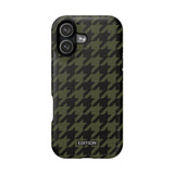 Army Green Houndstooth Case