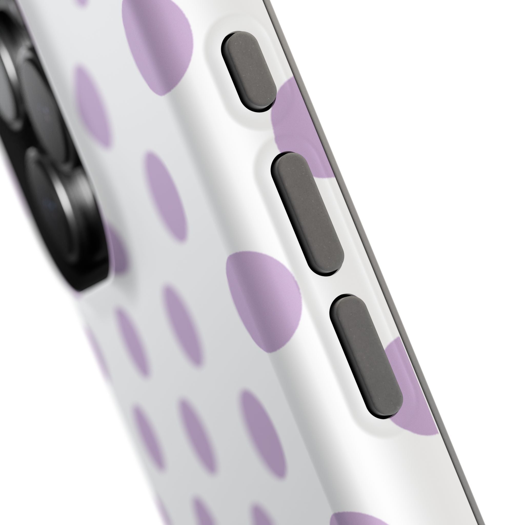 Purple and White Polka Dot Case