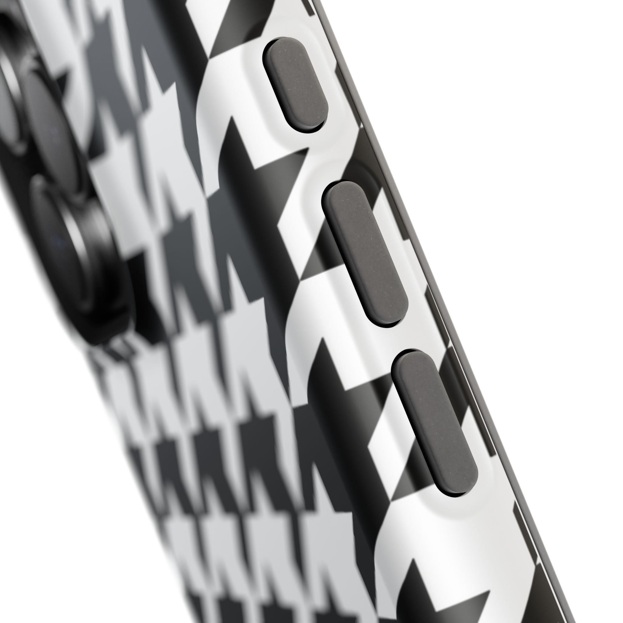 Black and White Houndstooth Case