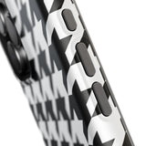 Black and White Houndstooth Case