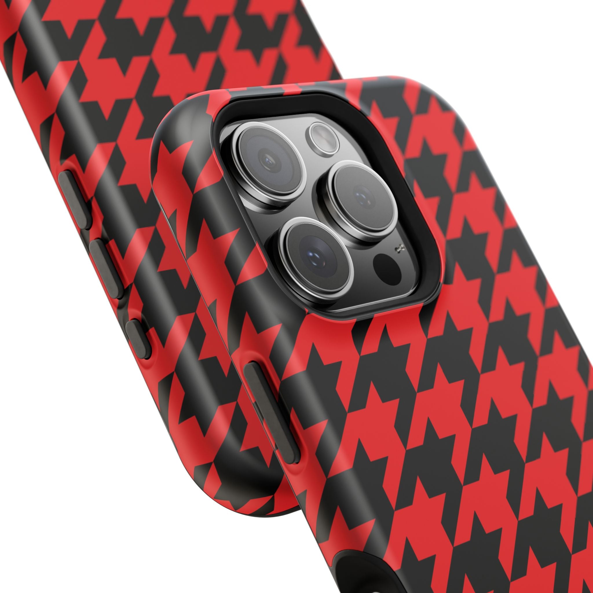 Red Houndstooth Case