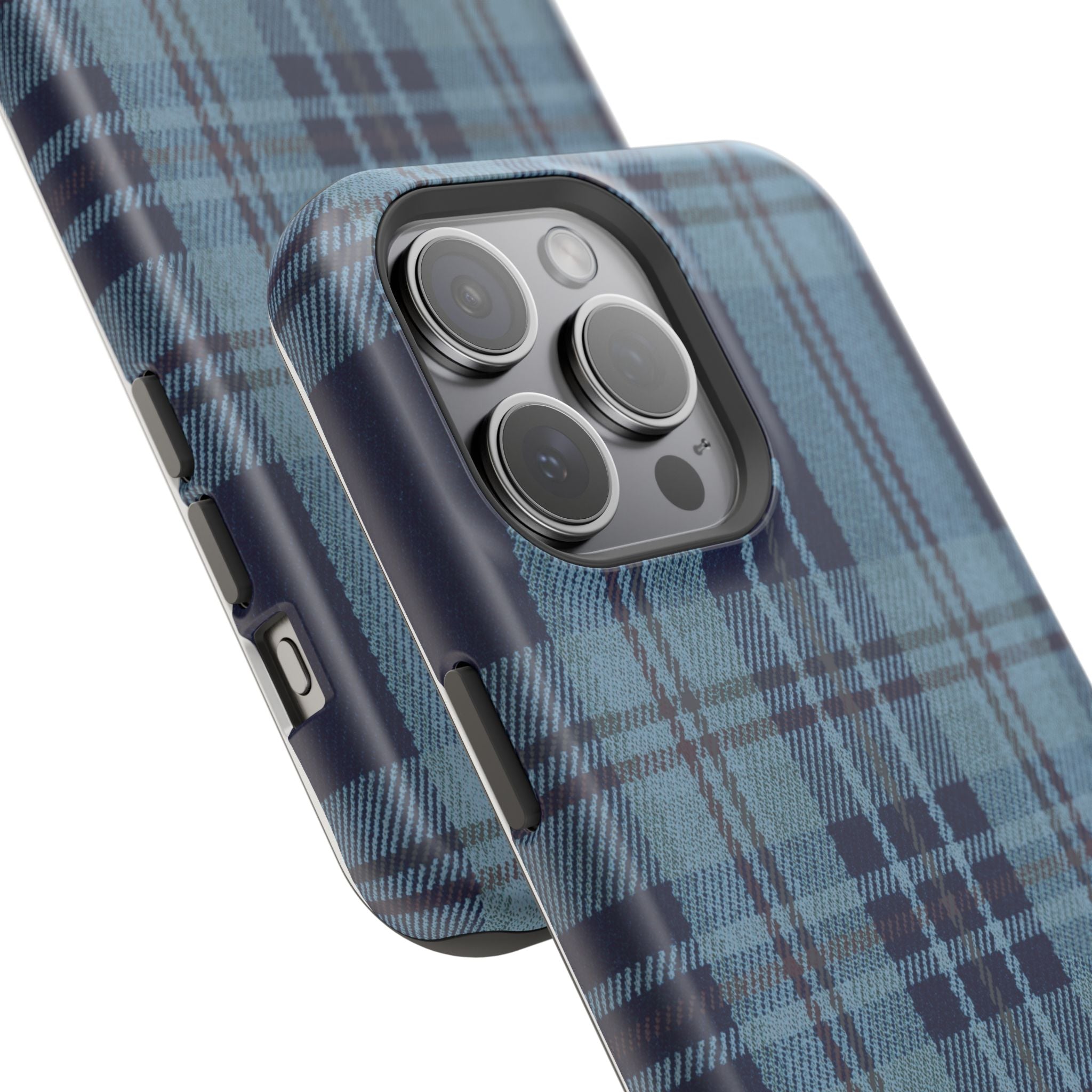 Navy Plaid Case