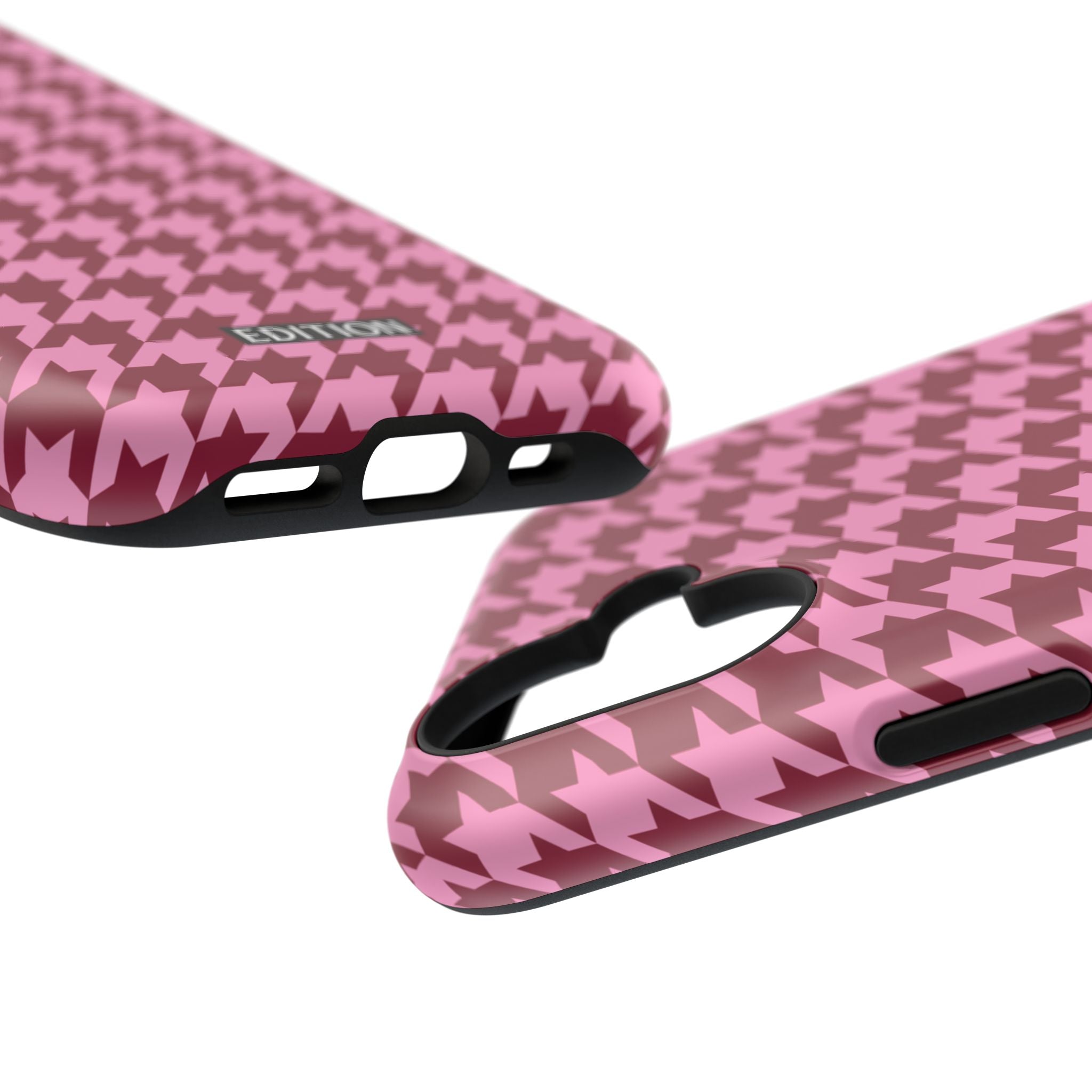 Raspberry Sorbet Houndstooth Case