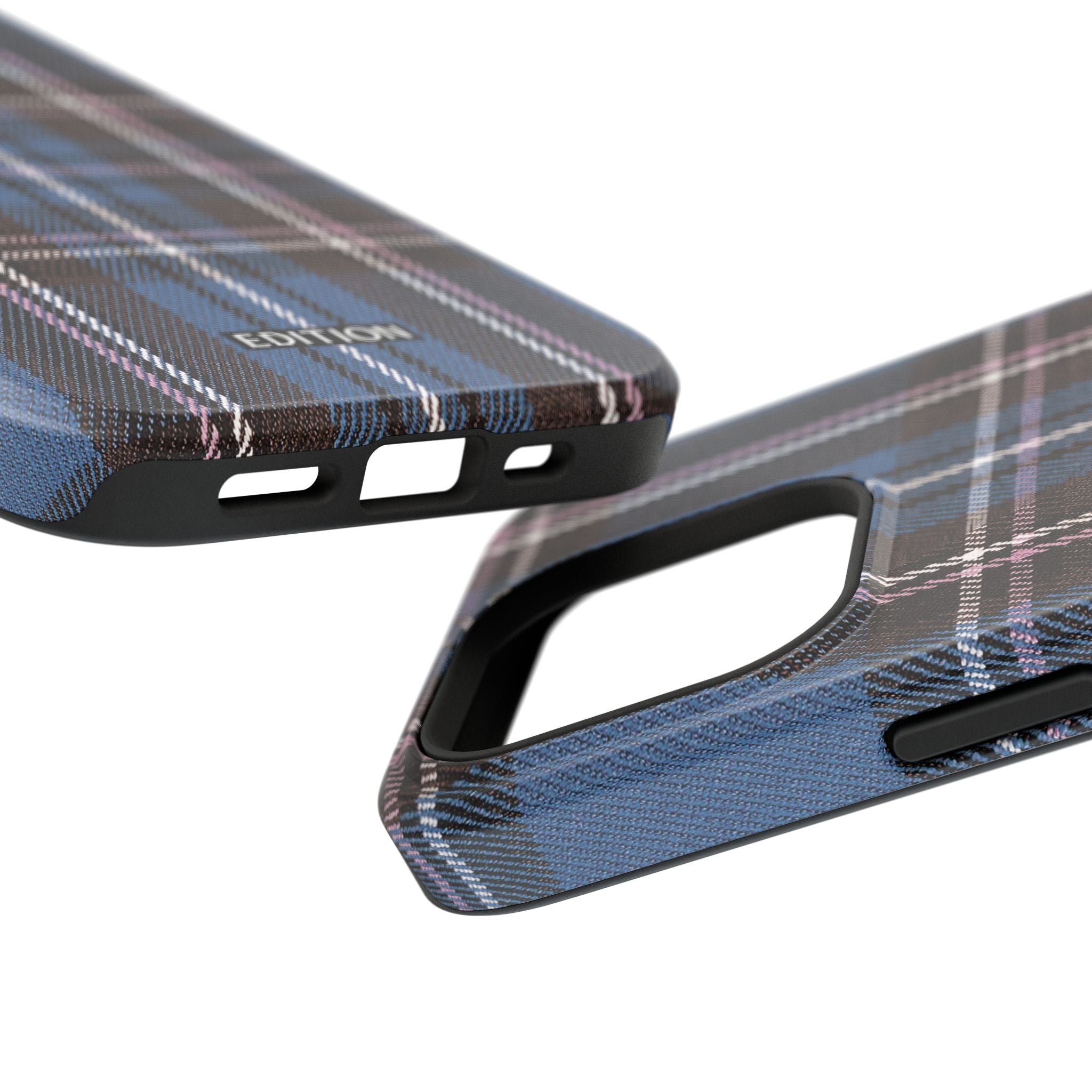 Blue and Pink Plaid Case