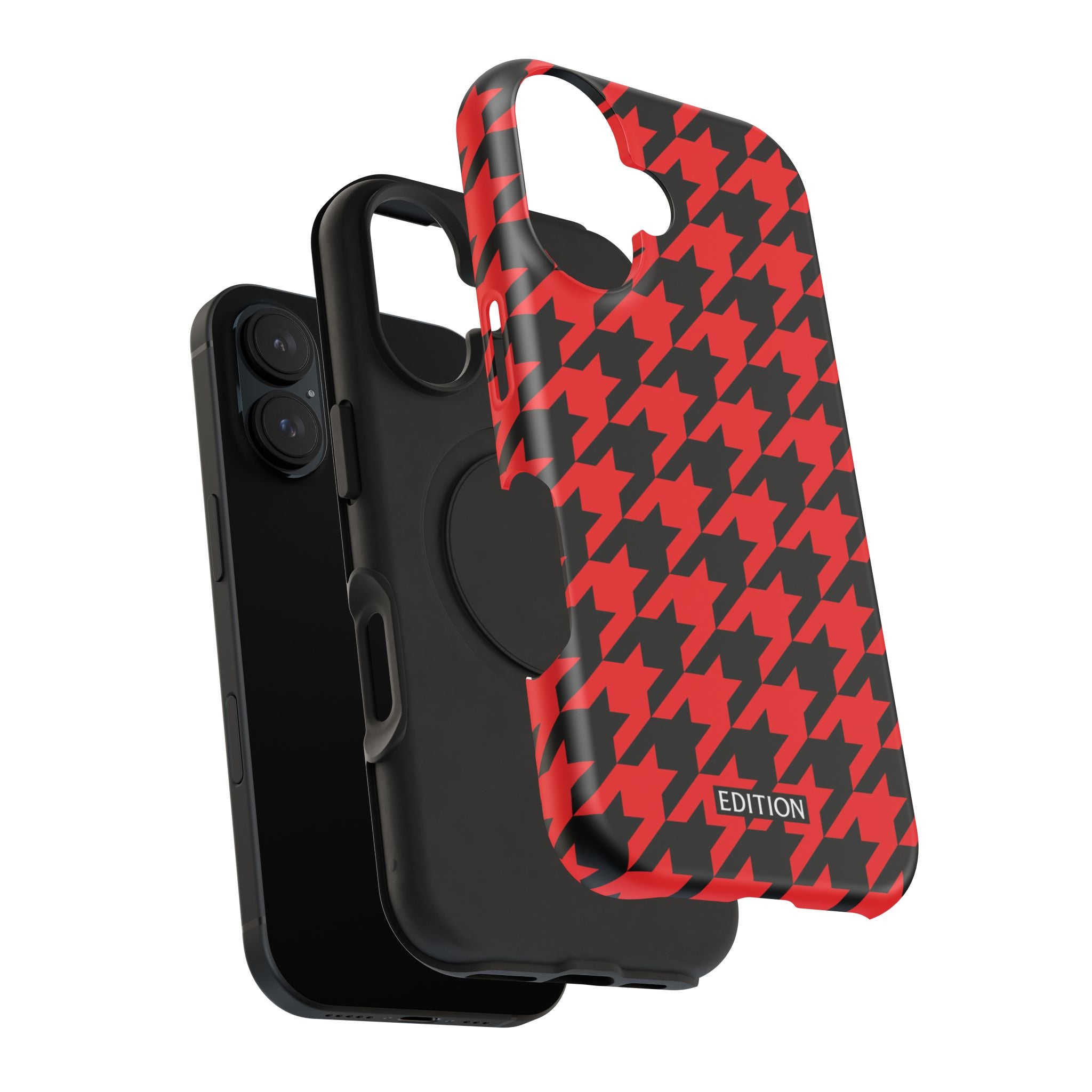 Red Houndstooth Case