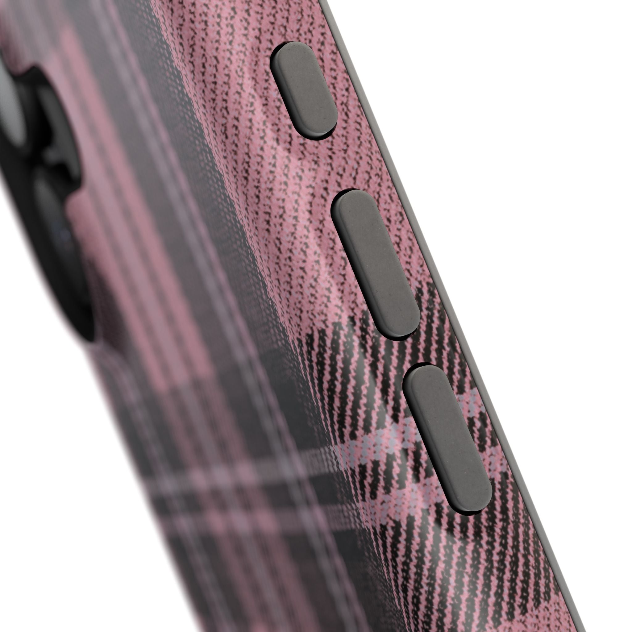 Light Pink and Black Plaid Case