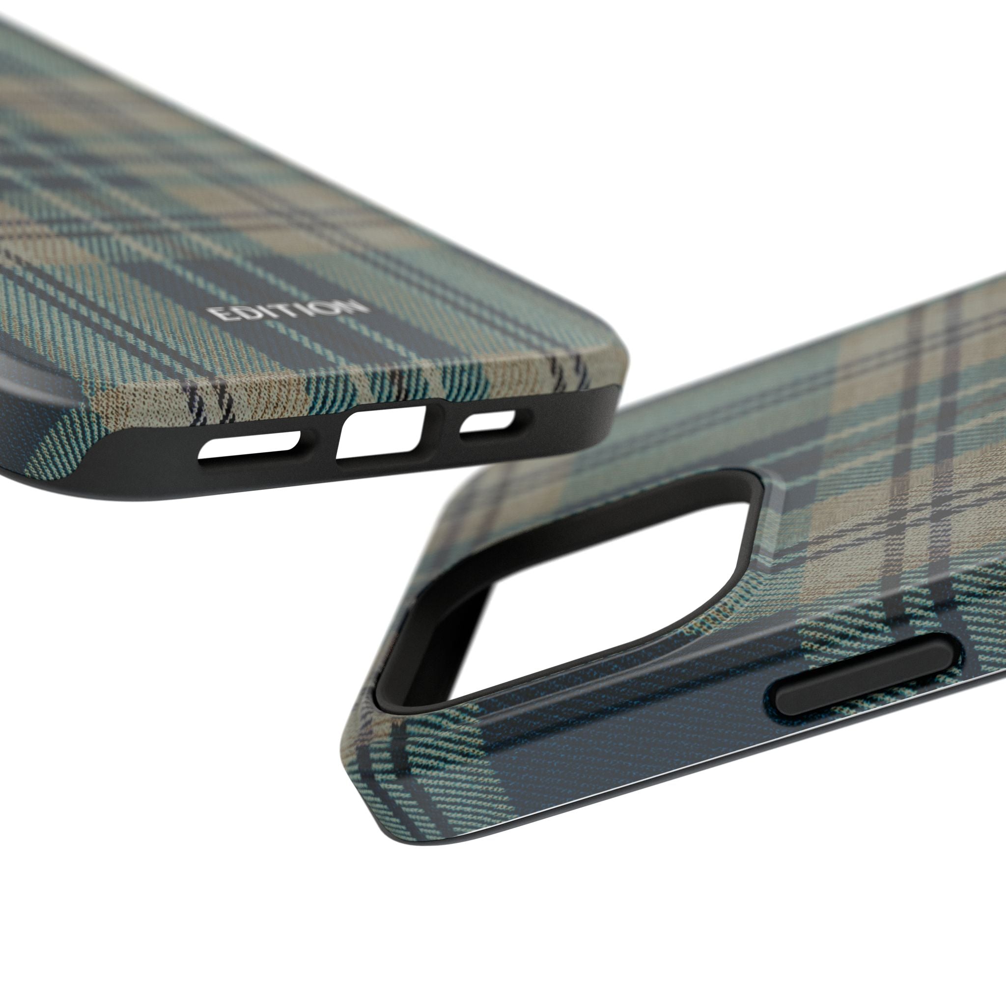 Green and Blue Plaid Case
