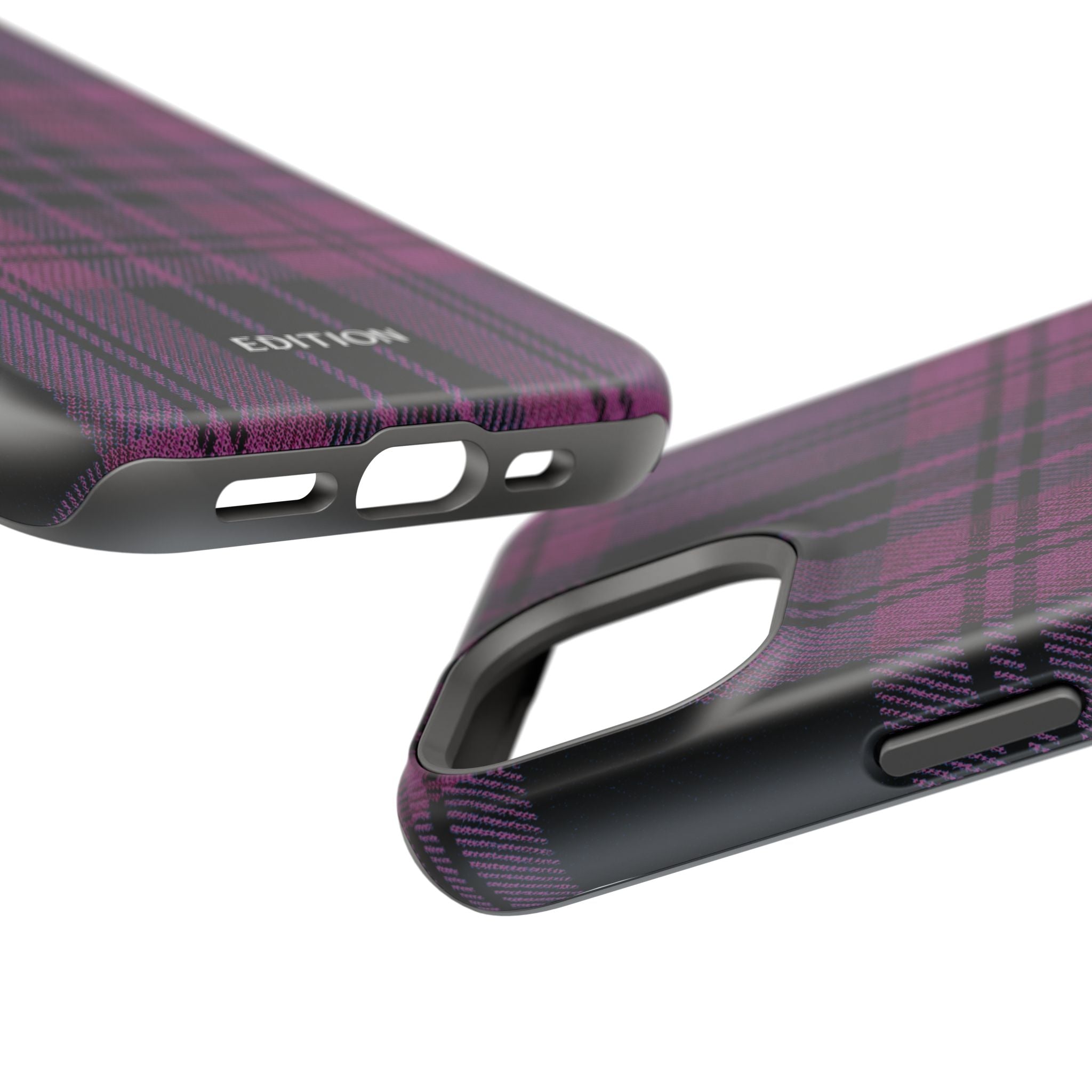 Black and Pink Plaid Case