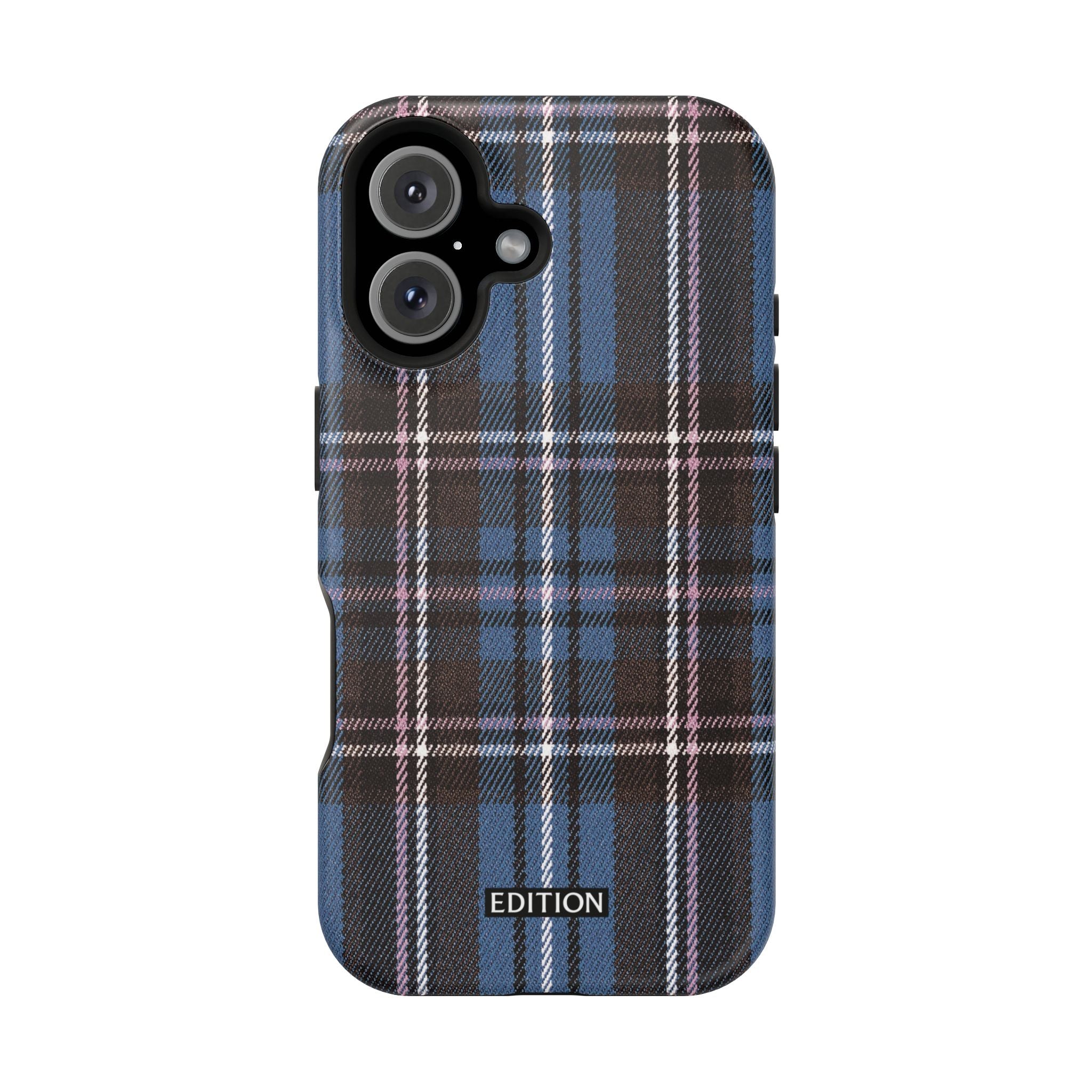 Blue and Pink Plaid Case