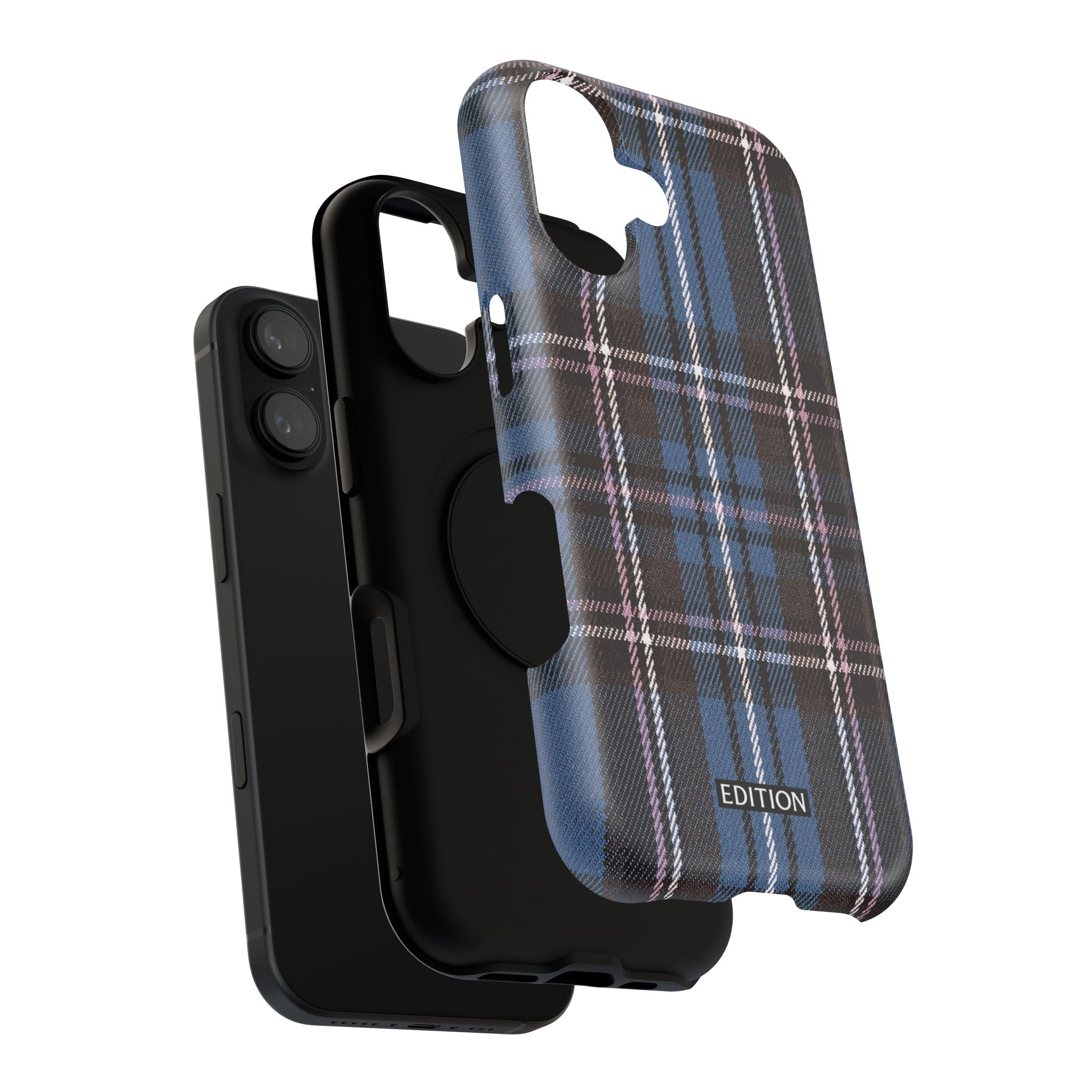 Blue and Pink Plaid Case
