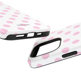 Pink and White Polka Dot Case