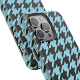 Baby Blue Houndstooth Case