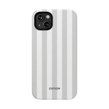 Grey Beach Stripe Case