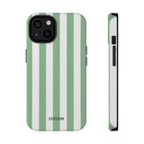 Green Beach Stripe Case