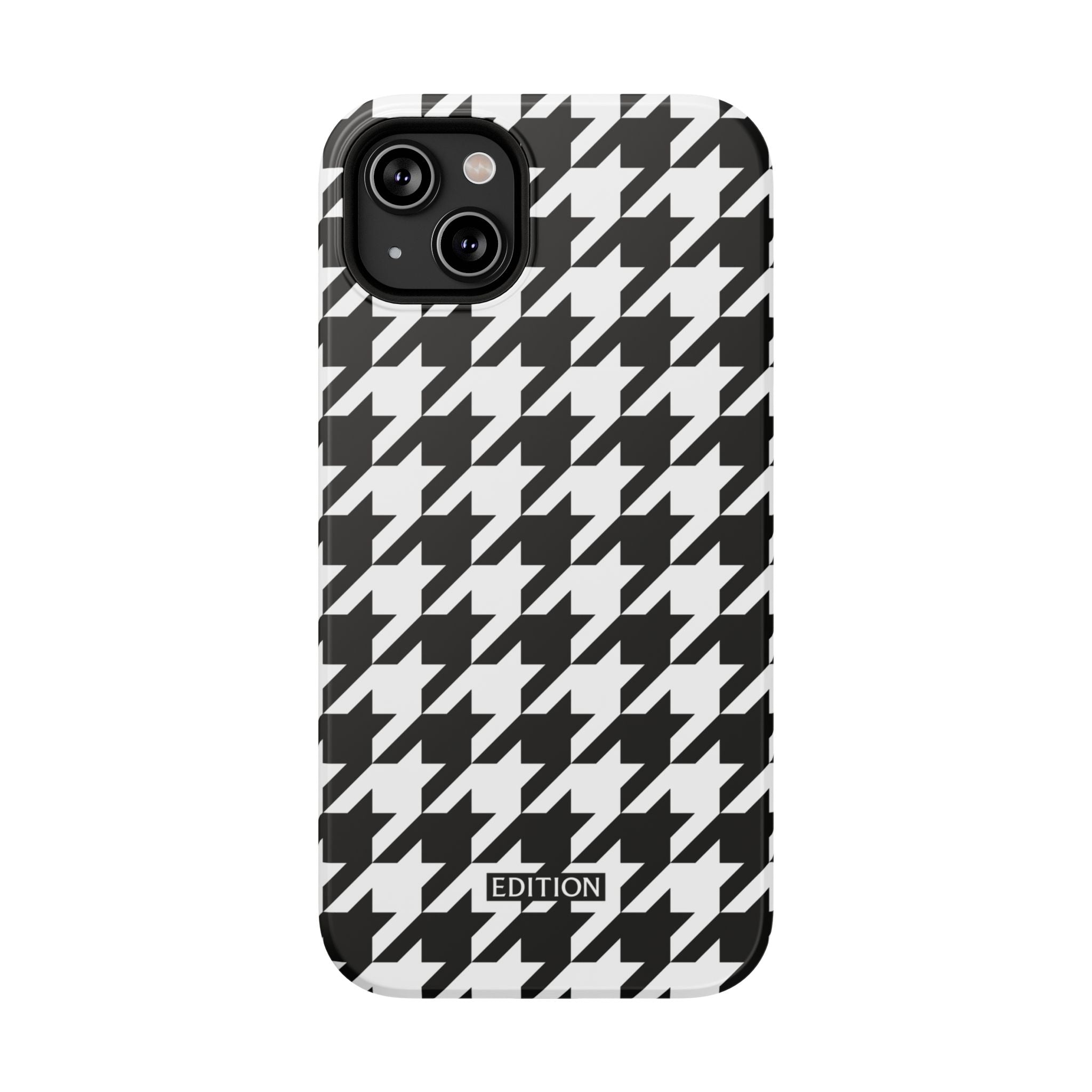 Black and White Houndstooth Case