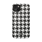 Black and White Houndstooth Case